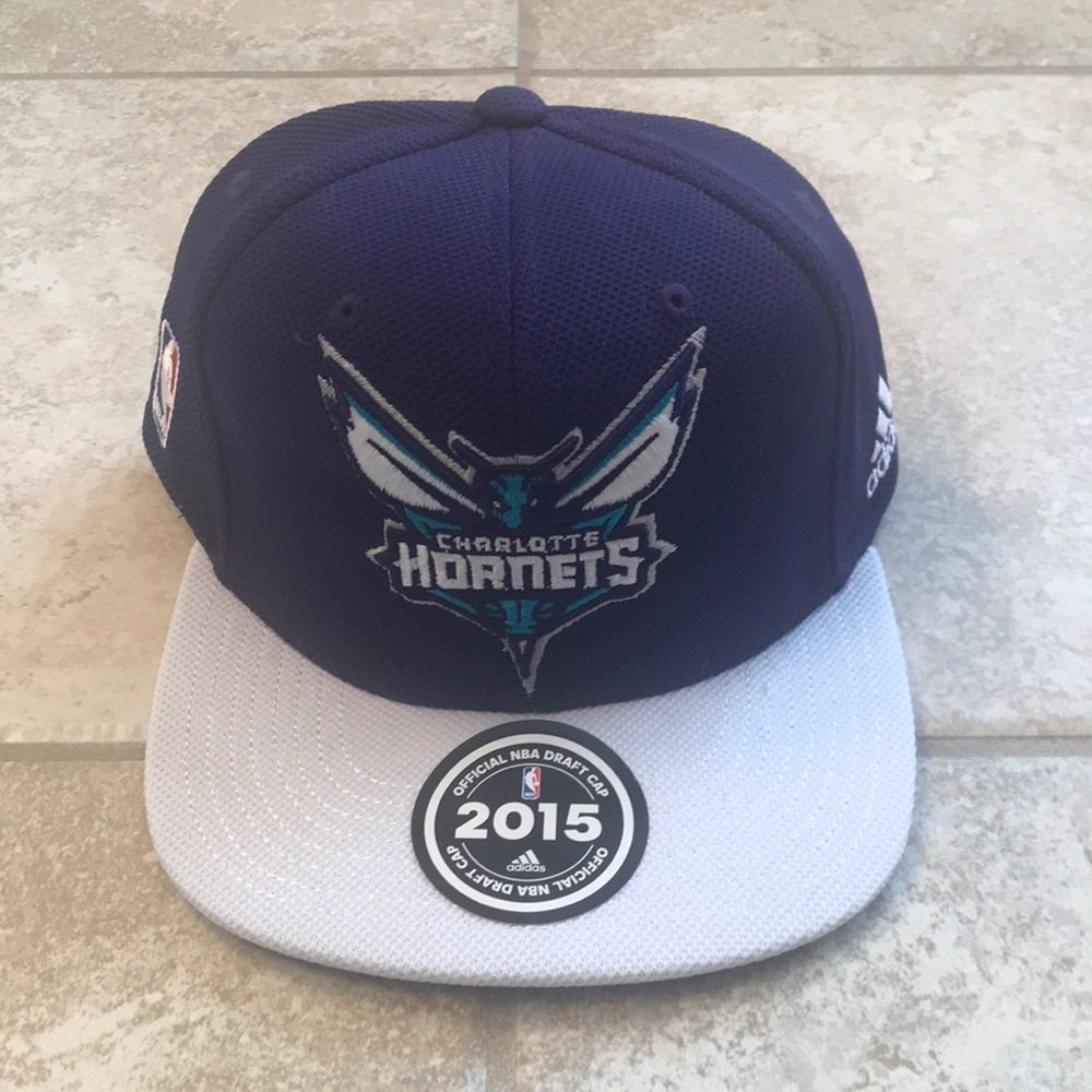 Charlotte Hornets Adidas 2015 Official Draft Cap